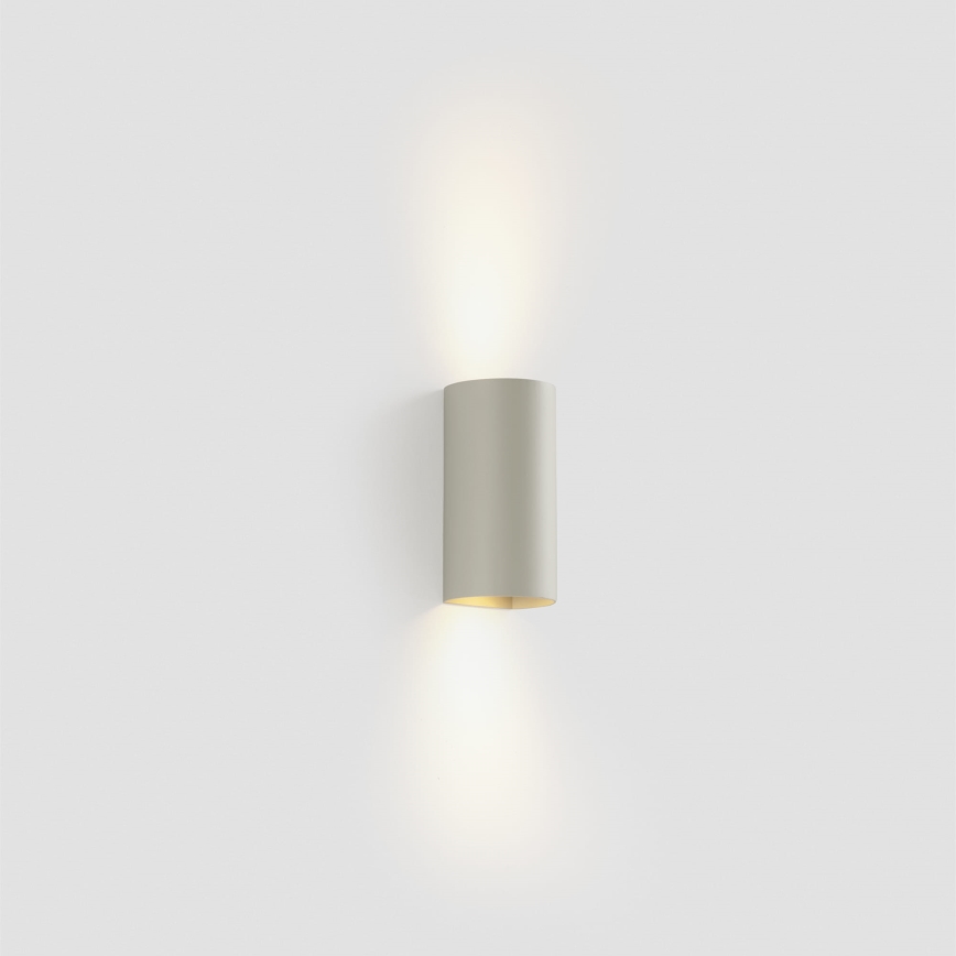 FARO 40540 - Applique murale SOLE 2xGU10/8W/230V gris arrondi