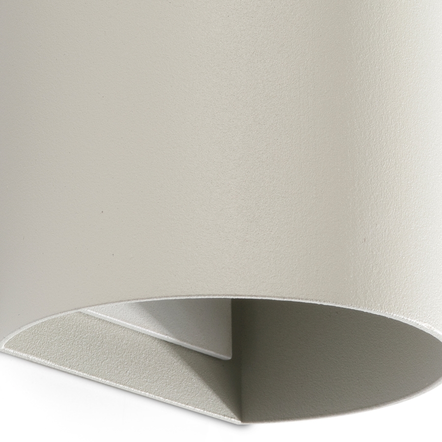 FARO 40540 - Applique murale SOLE 2xGU10/8W/230V gris arrondi