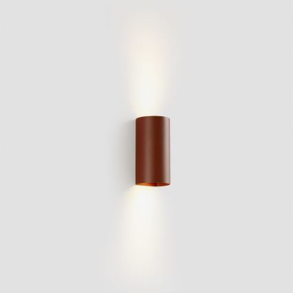 FARO 40541 - Applique murale SOLE 2xGU10/8W/230V brique arrondi