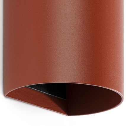 FARO 40541 - Applique murale SOLE 2xGU10/8W/230V brique arrondi