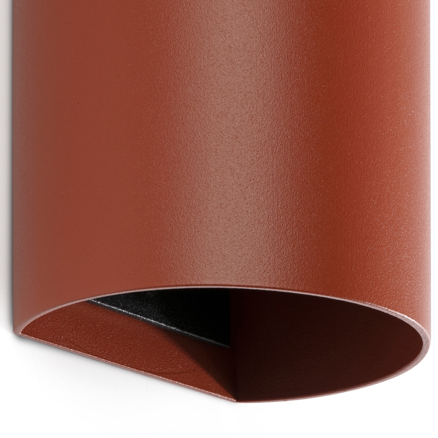 FARO 40541 - Applique murale SOLE 2xGU10/8W/230V brique arrondi