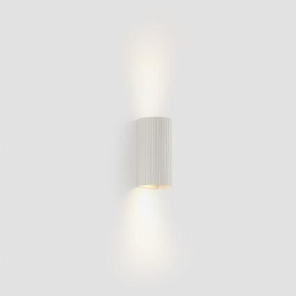 FARO 40542 - Applique murale SOLE 2xGU10/8W/230V blanc ondulé arrondi