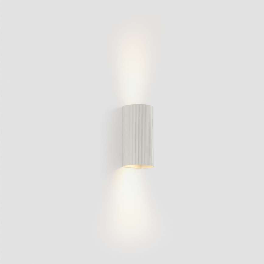 FARO 40542 - Applique murale SOLE 2xGU10/8W/230V blanc ondulé arrondi