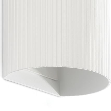 FARO 40542 - Applique murale SOLE 2xGU10/8W/230V blanc ondulé arrondi