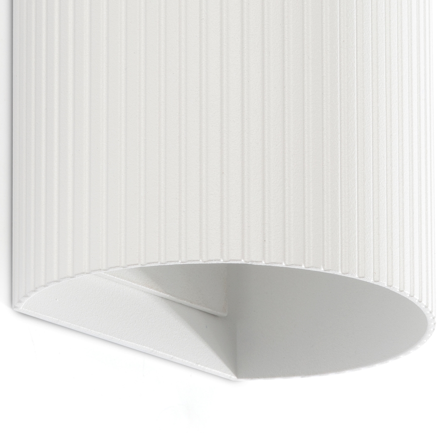 FARO 40542 - Applique murale SOLE 2xGU10/8W/230V blanc ondulé arrondi