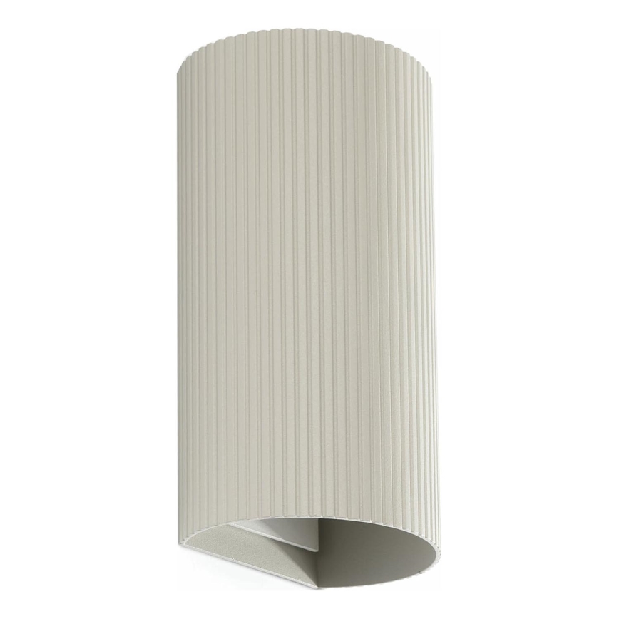 FARO 40544 - Wandlamp SOLE 2xGU10/8W/230V grijs gegolfd rond