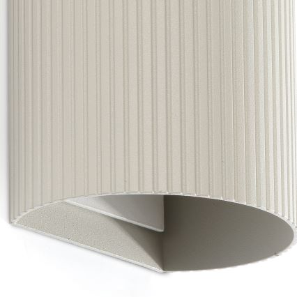 FARO 40544 - Wandlamp SOLE 2xGU10/8W/230V grijs gegolfd rond