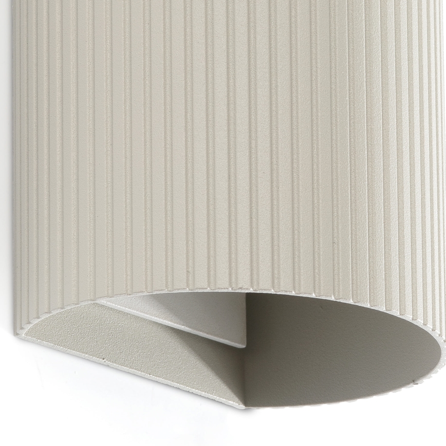 FARO 40544 - Wandlamp SOLE 2xGU10/8W/230V grijs gegolfd rond