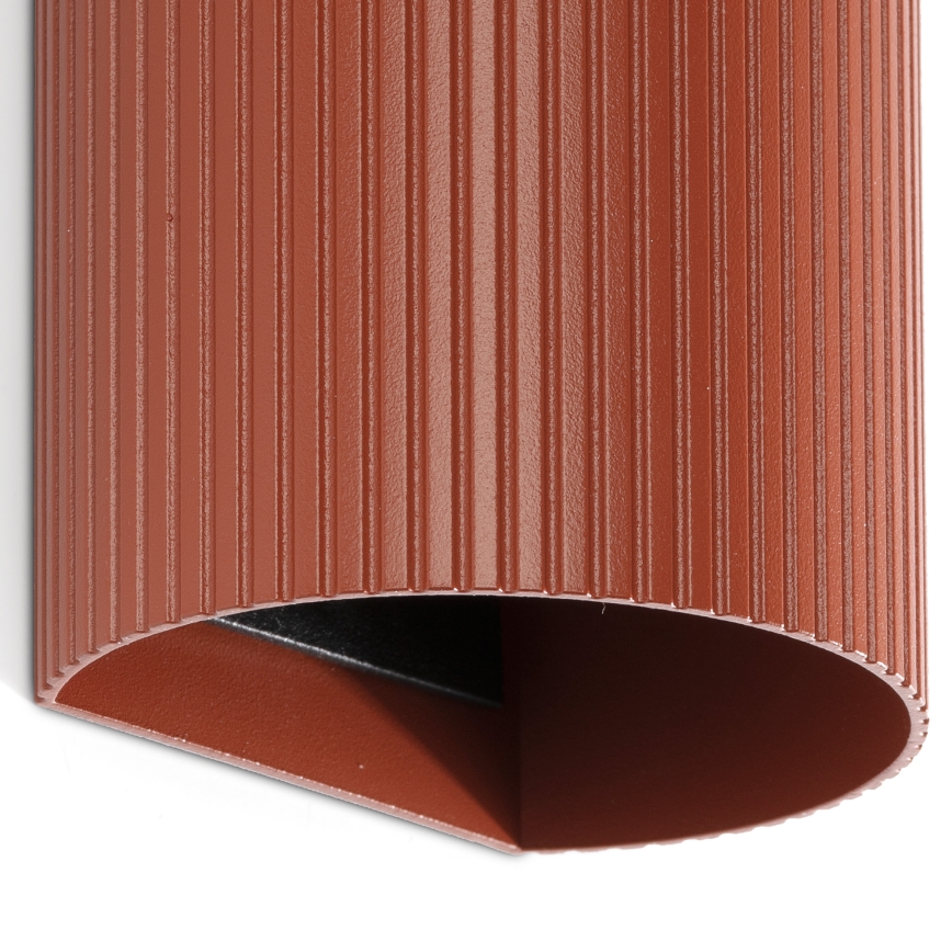FARO 40545 - Wandlamp SOLE 2xGU10/8W/230V baksteen gegolfd rond