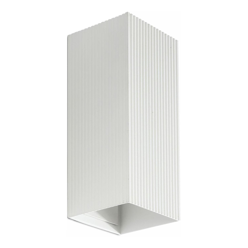 FARO 40565 - Wandlamp SOLE 2xGU10/8W/230V wit gegolfd hoekig