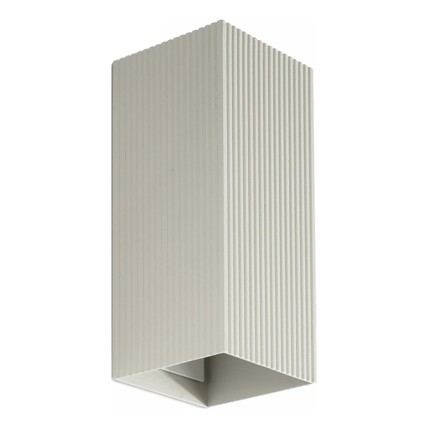 FARO 40567 - Applique murale SOLE 2xGU10/8W/230V gris ondulé carré