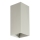 FARO 40567 - Applique murale SOLE 2xGU10/8W/230V gris ondulé carré