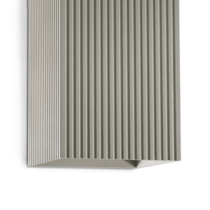 FARO 40567 - Applique murale SOLE 2xGU10/8W/230V gris ondulé carré