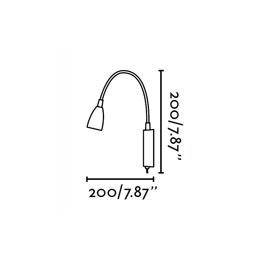 FARO 41020 - Applique murale LOKE LED/3W/230V