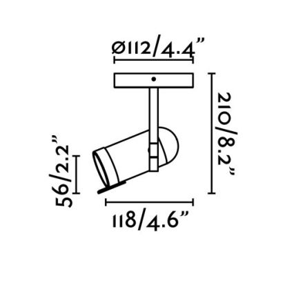 Faro 43529 - Spot ORLEANS 1xGU10/8W/230V wit
