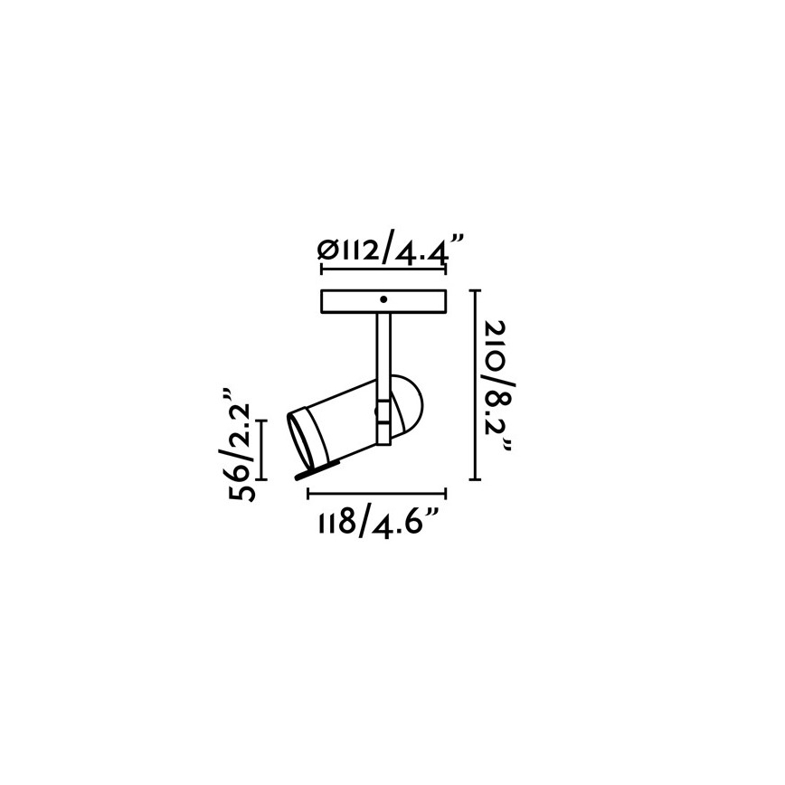 Faro 43530 - Spot ORLEANS 1xGU10/8W/230V zwart
