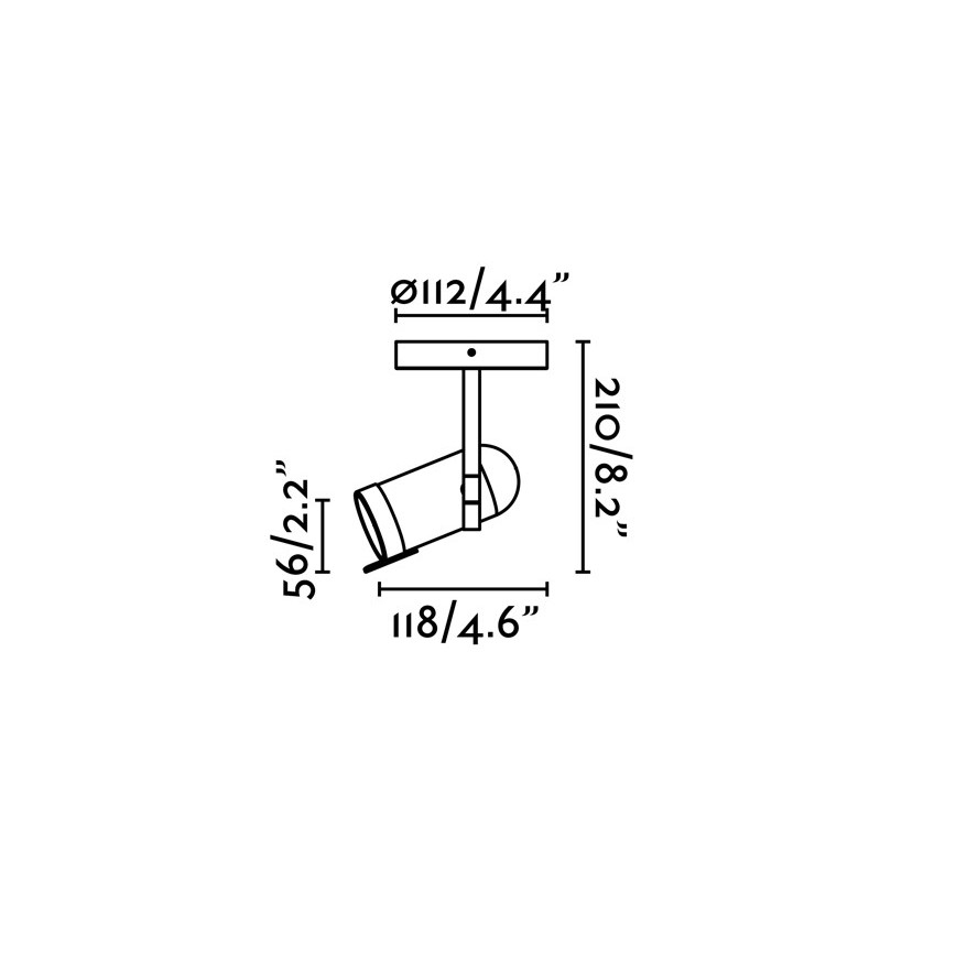 Faro 43531 - Spot ORLEANS 1xGU10/8W/230V zilver/zwart