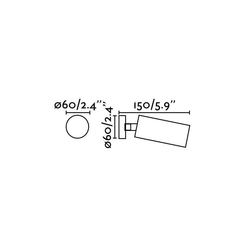 FARO 43722 - Spot STAN 1xGU10/8W/230V wit
