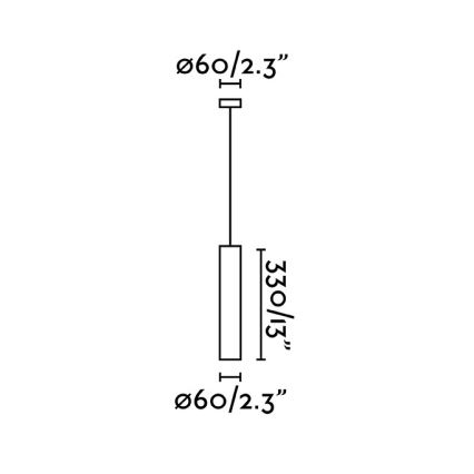 FARO 43755 - Hanglamp aan koord STAN 1xGU10/8W/230V