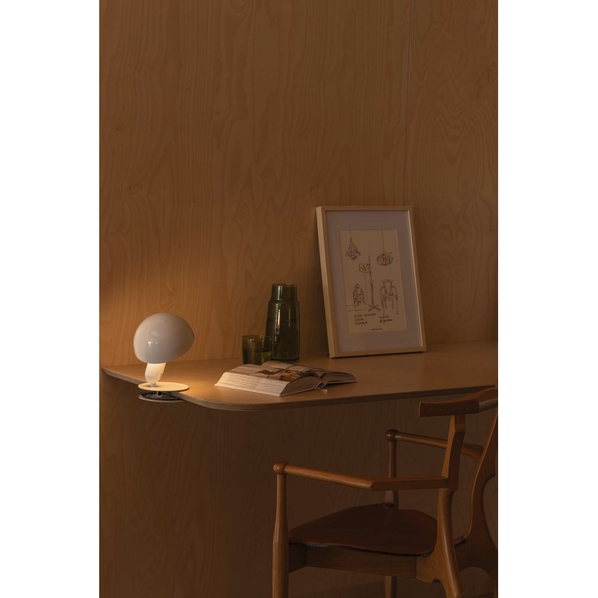 FARO 56101 - Lampe de table avec pince 2en1 BELA 1xE27/15W/230V blanc