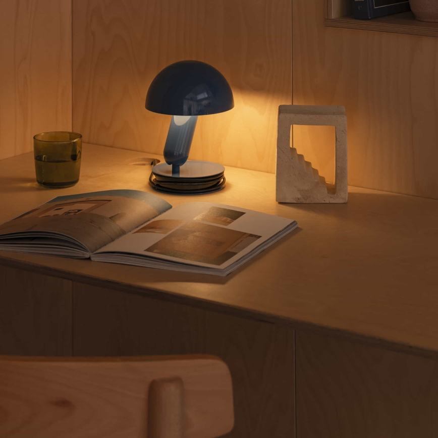 FARO 56102 - Lampe de table avec pince 2en1 BELA 1xE27/15W/230V bleu