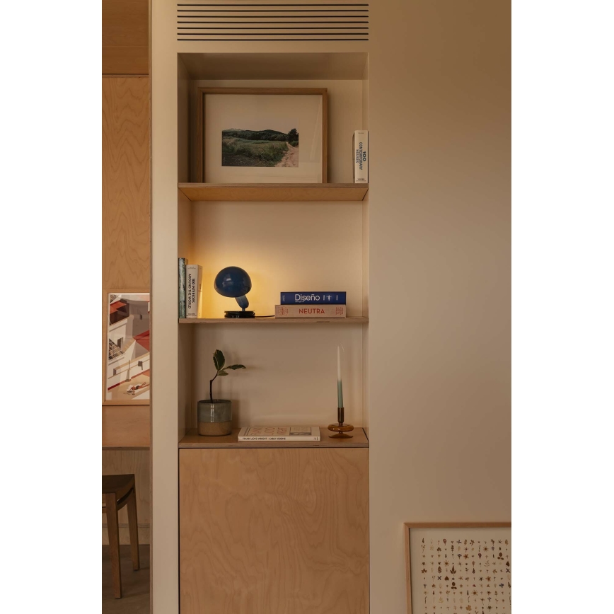 FARO 56102 - Lampe de table avec pince 2en1 BELA 1xE27/15W/230V bleu