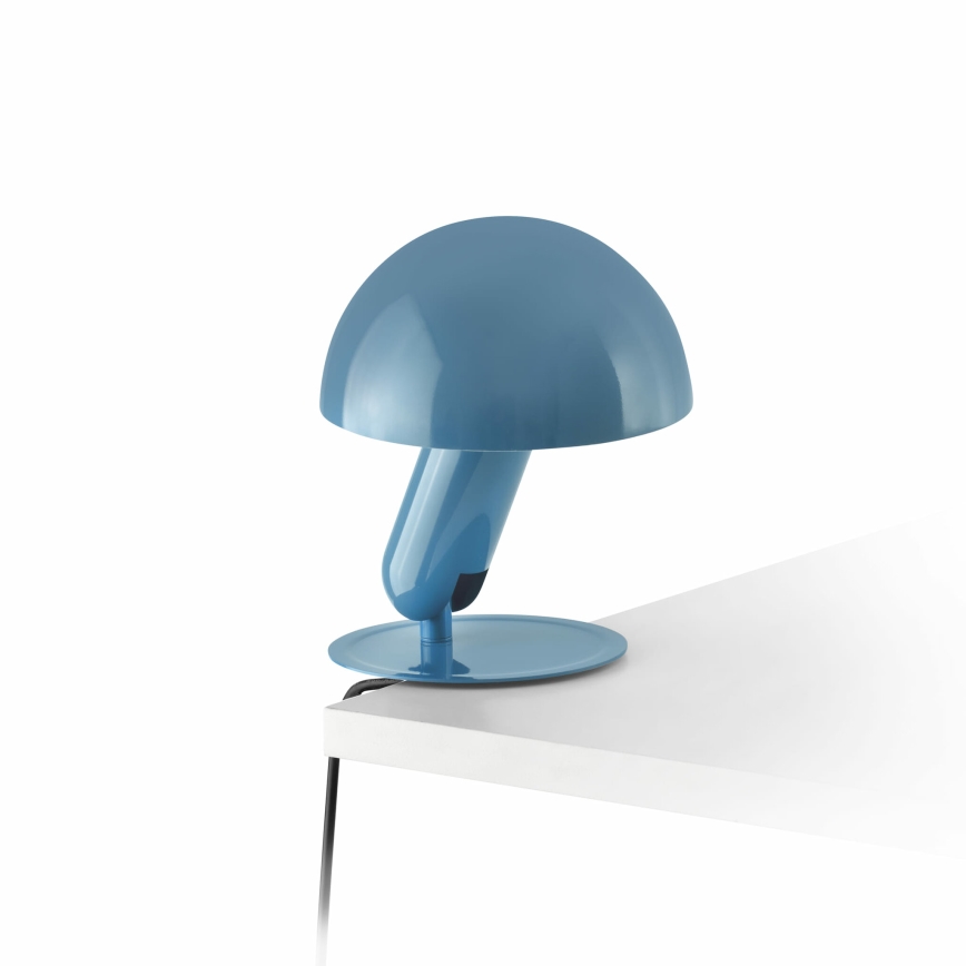 FARO 56102 - Lampe de table avec pince 2en1 BELA 1xE27/15W/230V bleu