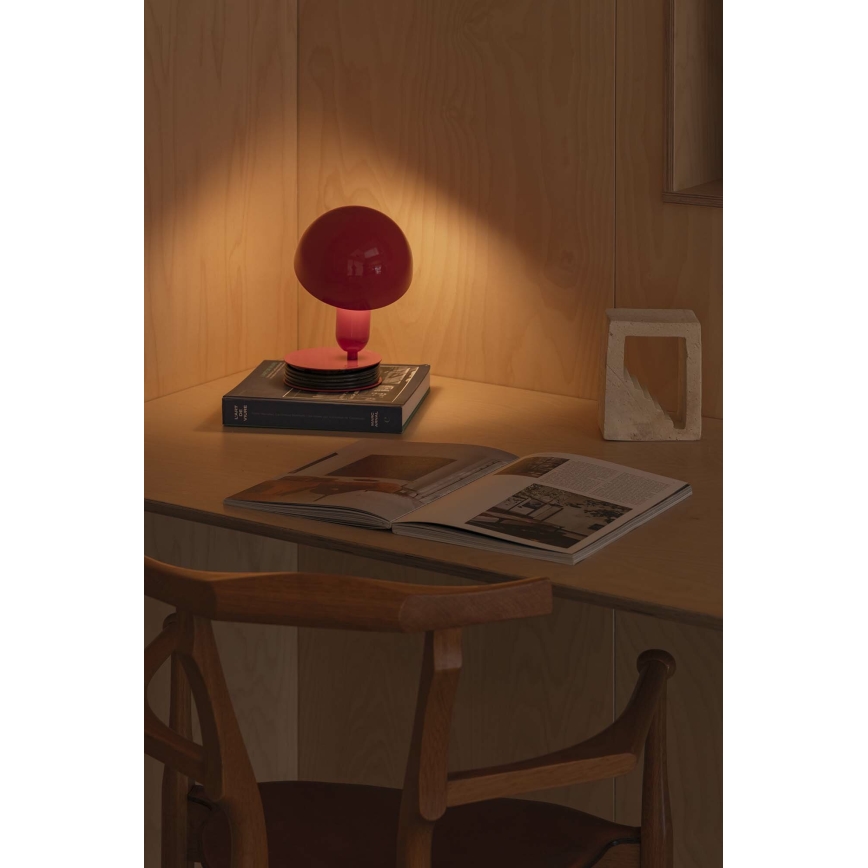 FARO 56103 - Lampe de table avec pince 2en1 BELA 1xE27/15W/230V rouge