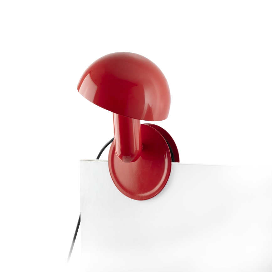 FARO 56103 - Lampe de table avec pince 2en1 BELA 1xE27/15W/230V rouge