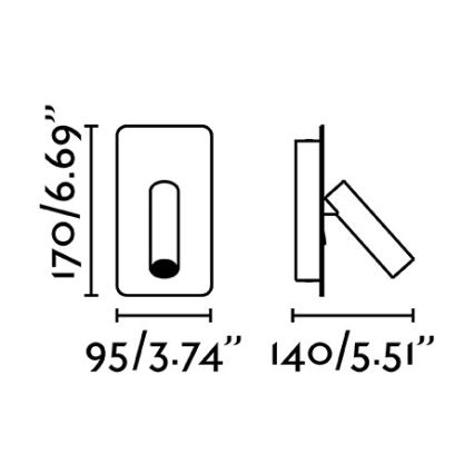 FARO 62120 - Applique murale LED SUAU LED/3W/230V blanche