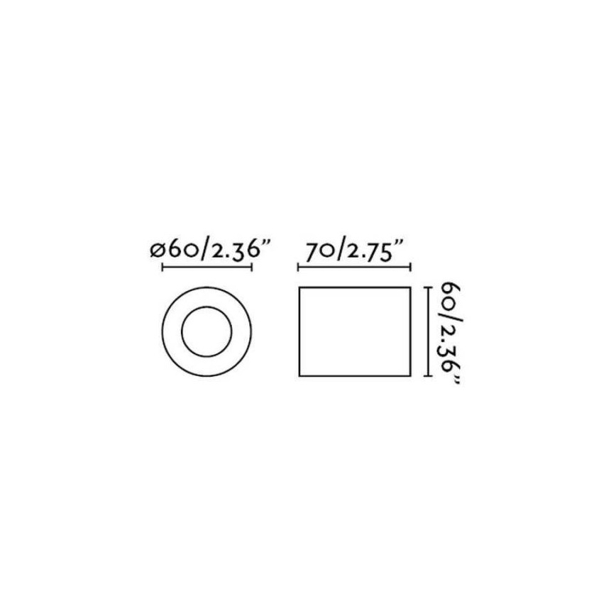FARO 62151 - Wand Lamp TEN 1xE27/20W/230V zwart