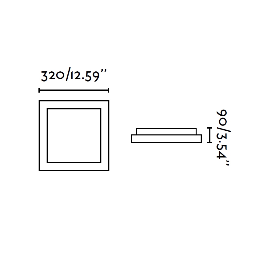 FARO 62969 - Plafonnier salle de bain TOLA 2 2xE27/20W/230V IP44