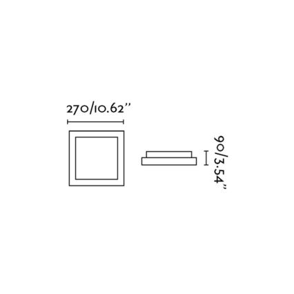 FARO 62983 - Badkamer plafondlamp TOLA 1 1xE27/20W/230V IP44