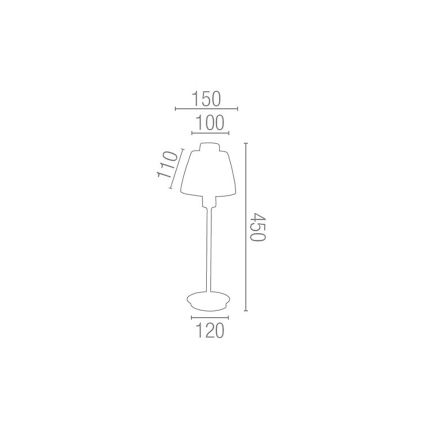 FARO 66864 - Tafellamp BENIN 1xE14/40W/230V