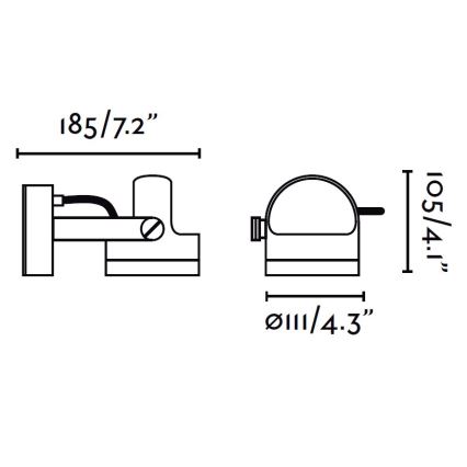 FARO 70025 - Applique murale LED extérieur ALFA LED/14W/230V IP65 3000K