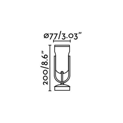 FARO 70035 - LED Wandlamp voor buiten SLOT-1 LED/14W/230V IP65 3000K