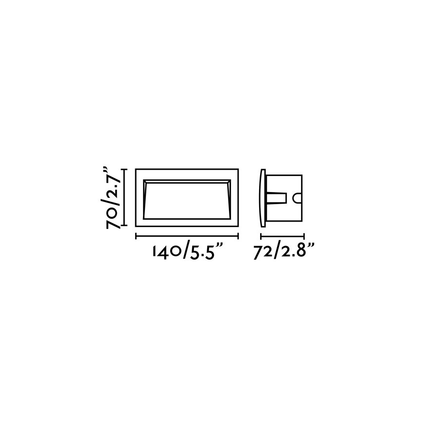 FARO 70147 - LED Inbouwverlichting voor buiten SEDNA-2 LED/3W/230V IP65