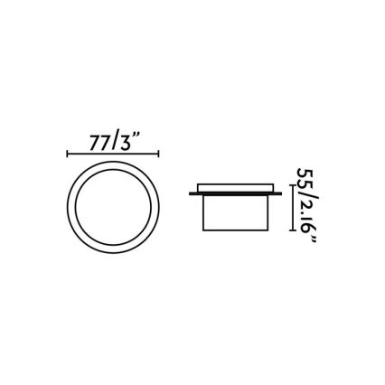 FARO 70265 - LED Badkamer inbouwverlichting GALO LED/3W/230V IP54