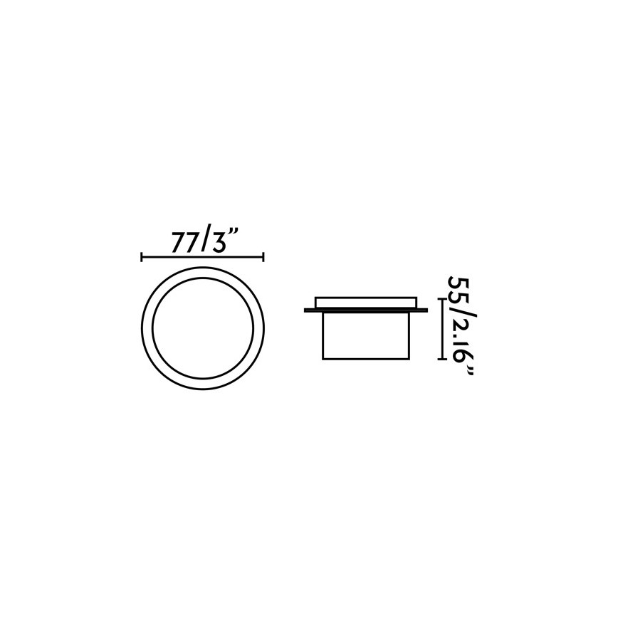 FARO 70265 - LED Badkamer inbouwverlichting GALO LED/3W/230V IP54