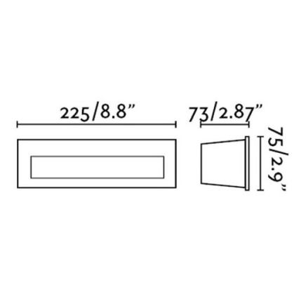 FARO 70271 - LED inbouwarmatuur voor buiten NAT LED/8W/230V IP65 wit