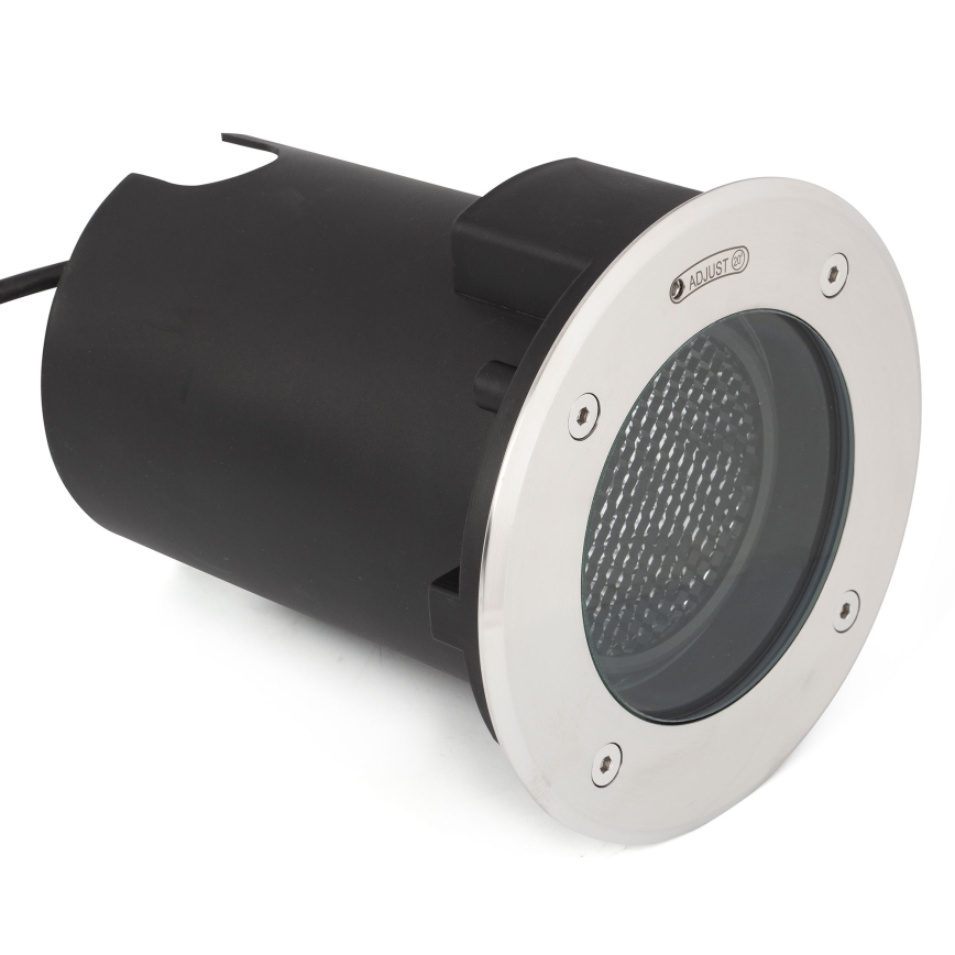 FARO 70310 - Luminaire encastré extérieur GEISER 1x GU10/8W/230V IK08 IP67 acier inoxydable