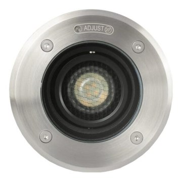 FARO 70310 - Oprijdbare buiteninbouwspot GEISER 1xGU10/8W/230V IK08 IP67 RVS