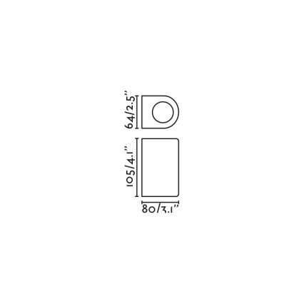 FARO 70323 - Buitenwandlamp ESTELA 1xGU10/5W/230V IP65 wit