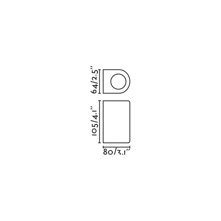FARO 70323 - Buitenwandlamp ESTELA 1xGU10/5W/230V IP65 wit