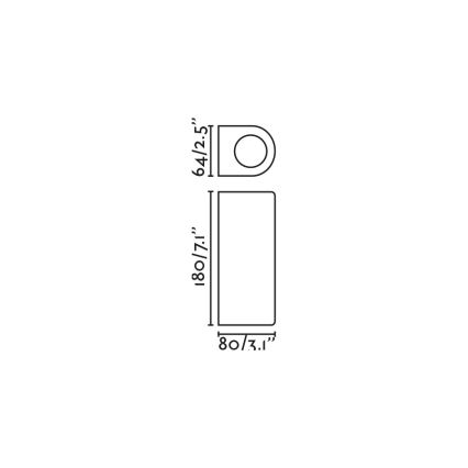 FARO 70329 - Buitenwandlamp ESTELA 2xGU10/5W/230V IP65 bruin