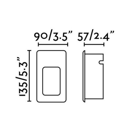 FARO 70396 - Spot LED d'extérieur à encastrer NASE-2 LED/3W/230V IP44