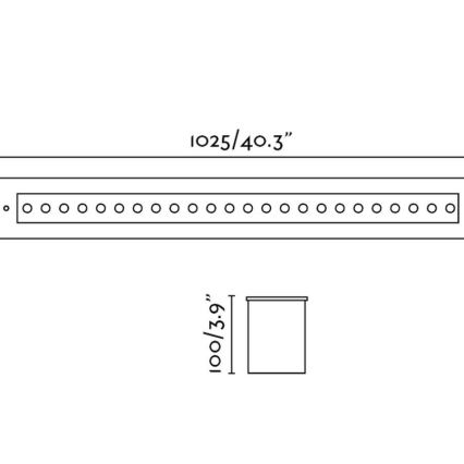 FARO 70448 - Luminaire encastrable extérieur LED GRAVA LED/42W/24V IP67