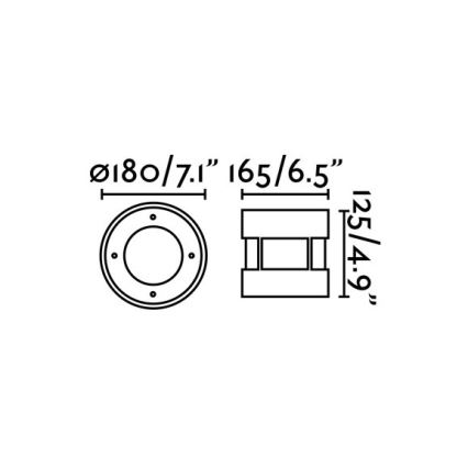 FARO 70589 - Spot d'extérieur encastrable dans le sol SURIA-12 LED/12W/230V IK08 IP67