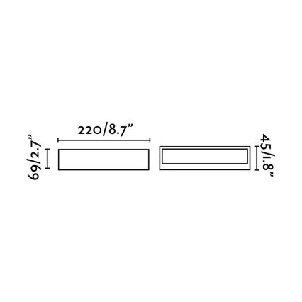 FARO 71052 - Applique murale LED extérieure TOLUCA LED/16W/230V IP65