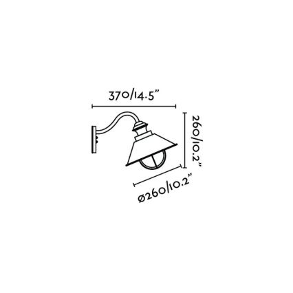 FARO 71110 - Applique murale extérieure NAUTICA 1xE27/11W/230V